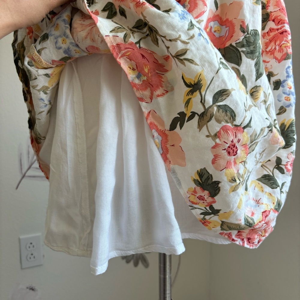 Faithfull the brand puff sleeve linen mini dress - Picture 5 of 8